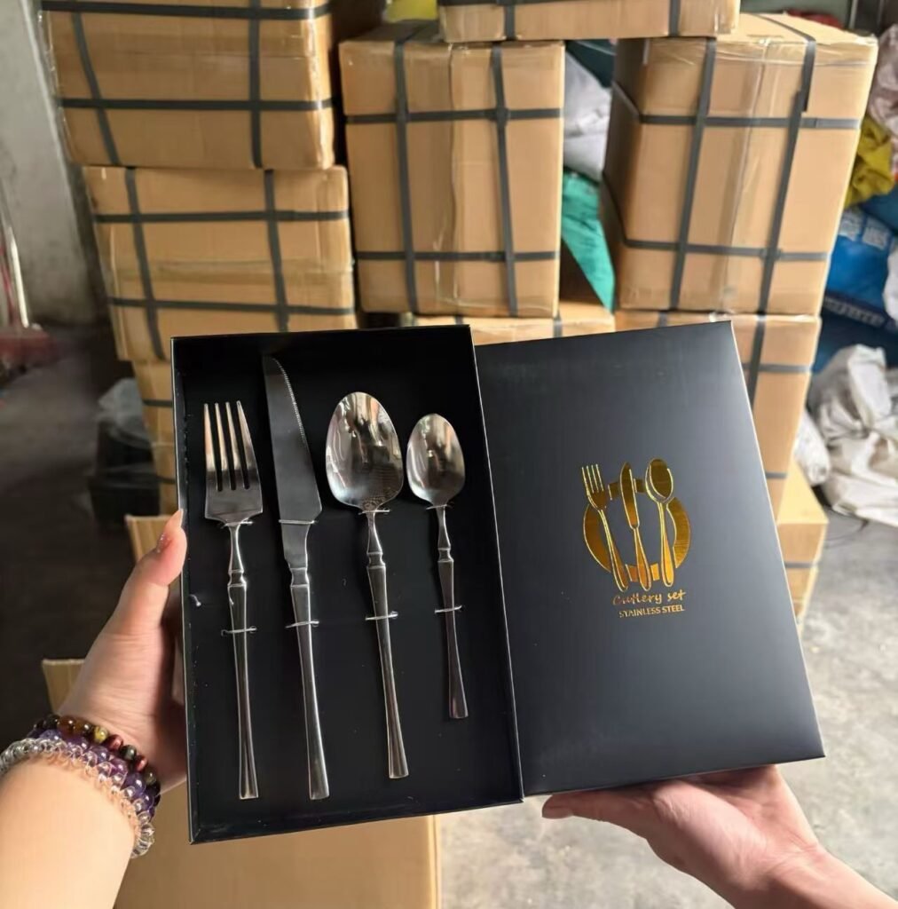 不锈钢小蛮腰餐具套装4pcs